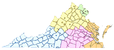 virginia region map